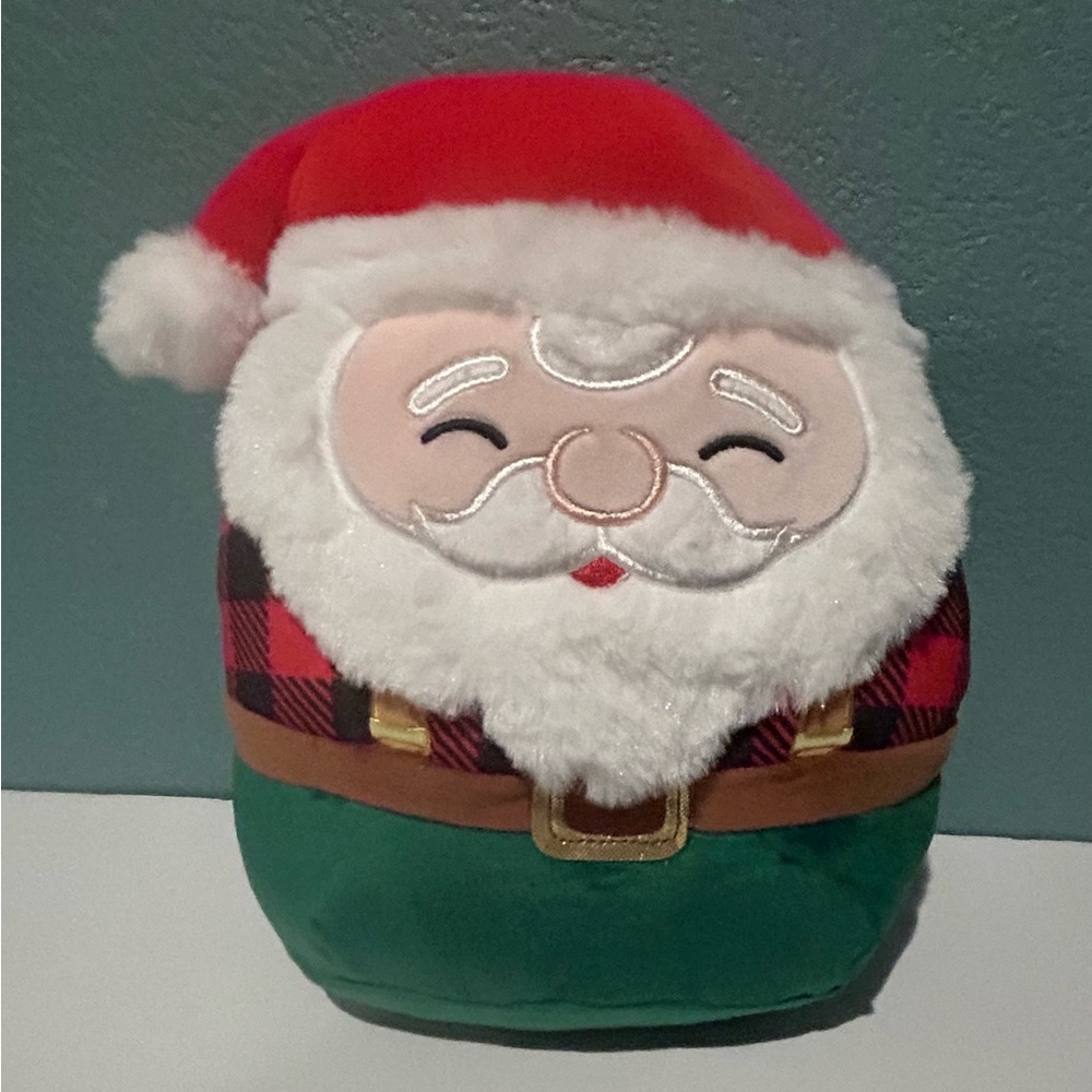 NWT Squishmallows 8” Rustic Flannel Nick Santa Clause 2023 VHTF